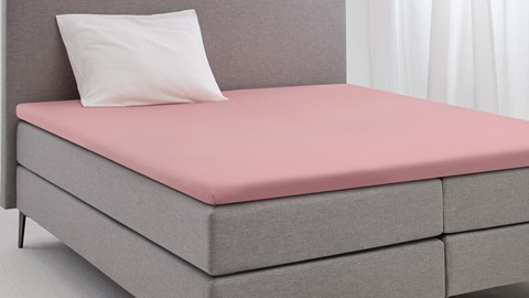 Hoeslaken Shizu topper, roze