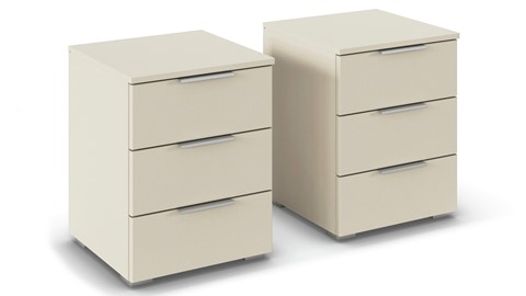 Set nachtkastjes Lenn met 3 laden Set nachtkastjes Lenn met 3 laden
