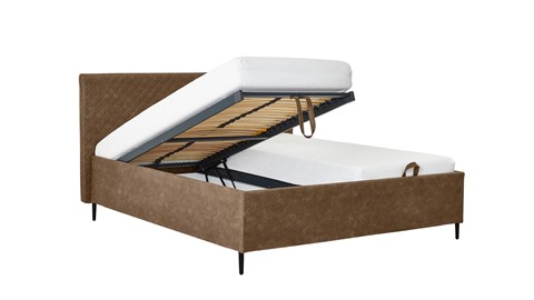 Opbergbed Diamond, camel