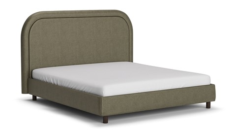 Bed Amber velvet glow, dark green