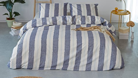 Dekbedovertrek Remade Nautic Stripes, blauw