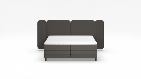 Elektrische boxspring Ridge, dark grey