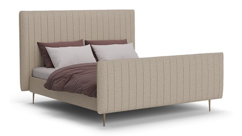 Bed Ruby linen touch, beige