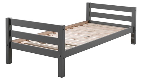 Bed Pino enkel, grijs