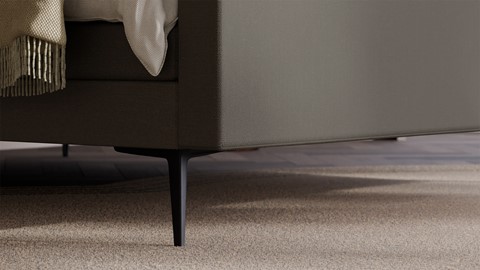 Elektrische boxspring Glade - Soft suede, liver