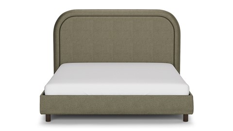 Bed Amber velvet glow, dark green