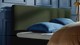 Boxspring Attraktiv Lykka vlak met gestoffeerd matras, green