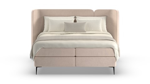 Boxspring Mesa - Warm wool, beige