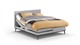 Boxspring Viggo verstelbaar met Silver Pocket Deluxe Foam matras, oakland grijs