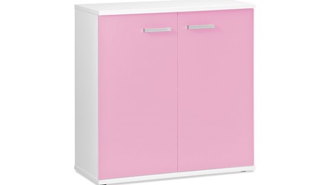 Commode Jesse, wit/roze