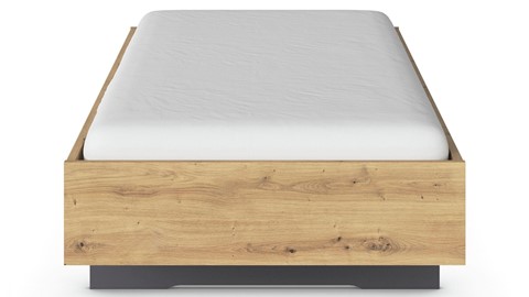 Bed Lex, artisan eiken