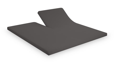 Hoeslaken B Bright Jersey splittopper, antraciet