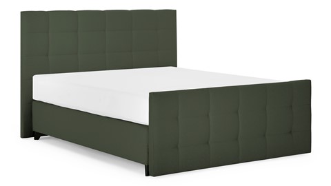 Boxspring Unik Varje vlak met Vildar Royal matras, green