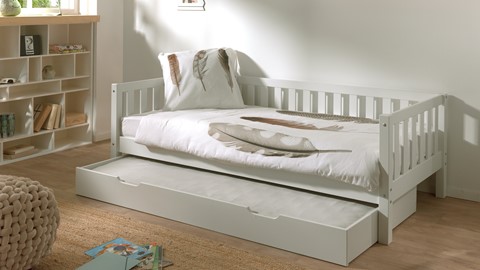 Kajuitbed Fritz met slaaplade, white