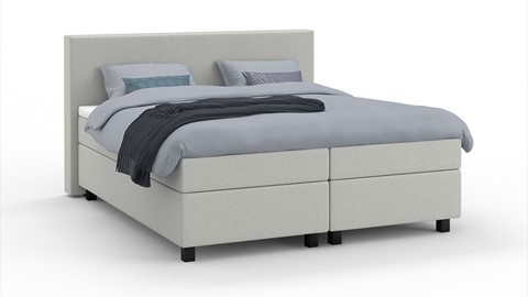 nogmaals Aardewerk troon Boxspring Autentik Kvadrat vlak met gestoffeerd matras | Beter Bed