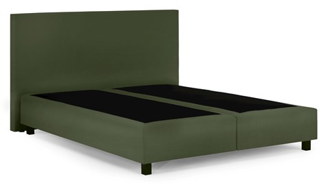 Boxspring Autentik vlak zonder matras, green