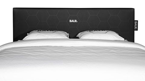 Boxspring BALR Experience vlak met gestoffeerd matras, neptun