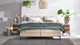 Boxspring Quartz verstelbaar met gestoffeerd matras, rpes 03