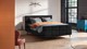 Boxspring Attraktiv Trendik vlak met gestoffeerd matras, black