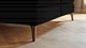Boxspring Attraktiv Lykka vlak met gestoffeerd matras, black