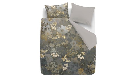 Dekbedovertrek Flornatus, olive green