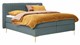 Boxspring Ruby vlak met gestoffeerd matras, niagara