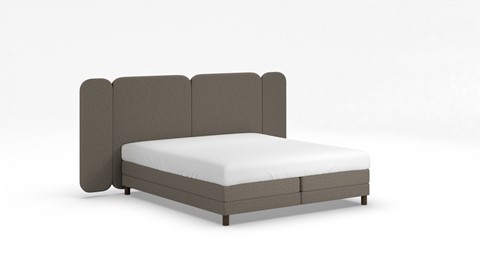 Elektrische boxspring Ridge met Kårlsson Excellence matras, grey