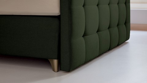 Boxspring Unik Varje vlak met Vildar Royal matras, green