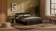 Bed Fresh 500 met hoofdbord en 3 opbergladen, zwart