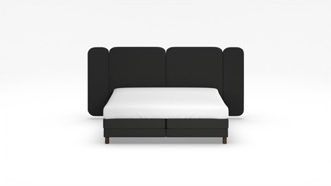 Elektrische boxspring Ridge met Kårlsson Excellence matras, anthracite