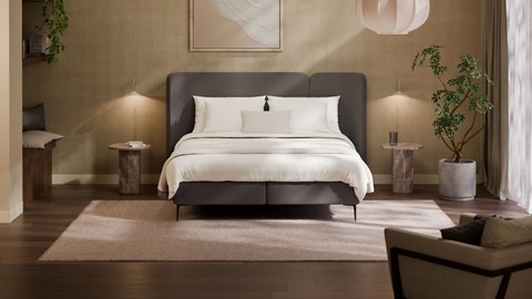 Boxspring Mesa met Kårlsson Excellence matras, grey