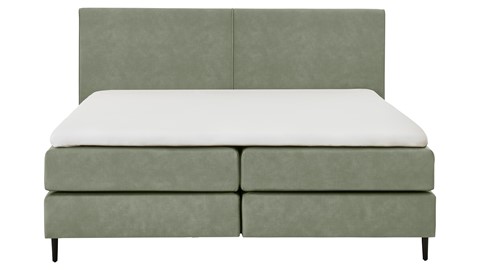 Boxspring Opal vlak met gestoffeerd matras, hunter