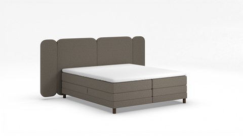 Elektrische boxspring Ridge, grey