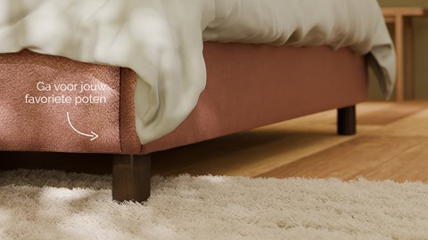 Bed Amber velvet glow, blush