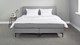 Box Oxford met gestoffeerd matras, lichtgrijs
