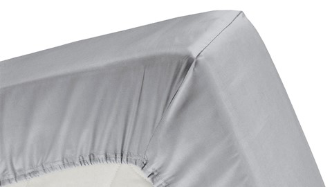 Hoeslaken Jersey splittopper, lichtgrijs