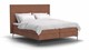 Boxspring Emerald vlak met gestoffeerd matras, hazel