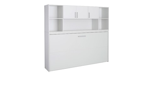 Opklapbed Albero met bovenbouw, wit