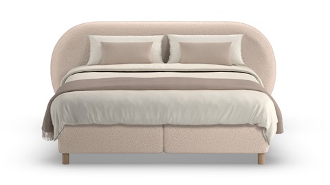 Boxspring Flow - Warm wool, beige