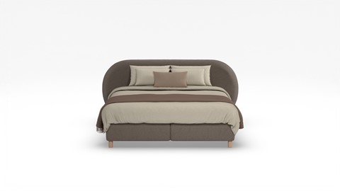 Boxspring Flow met Kårlsson Excellence matras, dark grey