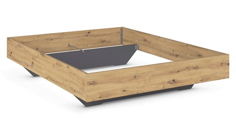 Bed Lex, artisan eiken