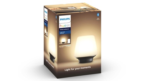 Verlichting Philips Hue Wellness tafellamp White Ambiance Zwart