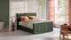 Boxspring Unik Varje vlak met Vildar Royal matras, green