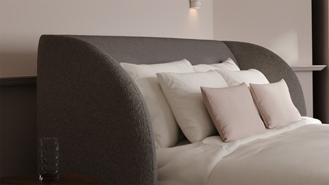 Bed Cove - Wool look, dark grey