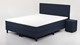 Boxspring Invito vlak met gestoffeerd matras, blauw