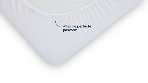 Molton matrasbeschermer B Bright voor topper