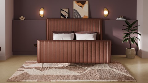Bed Ruby velvet glow, blush