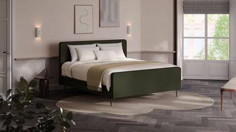 Elektrische boxspring Glade - Soft suede, forest