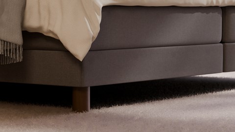 Elektrische boxspring Ridge met Kårlsson Excellence matras, dark grey