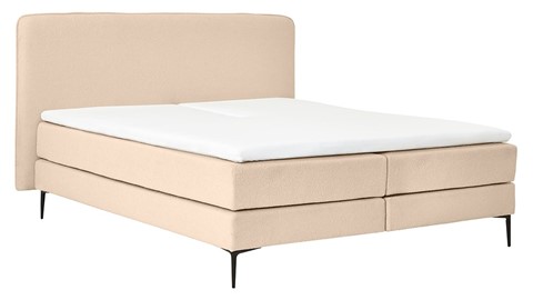 Boxspring Quartz vlak met gestoffeerd matras, rpes 03